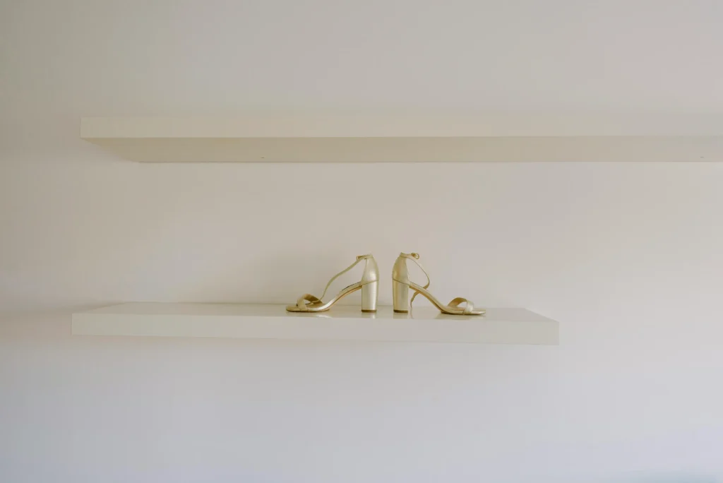 Gold Block Heels