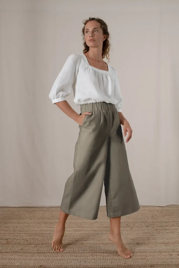 high waisted linen pants
