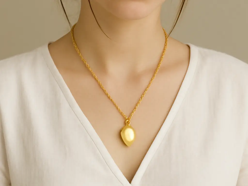 Gold Locket Necklace