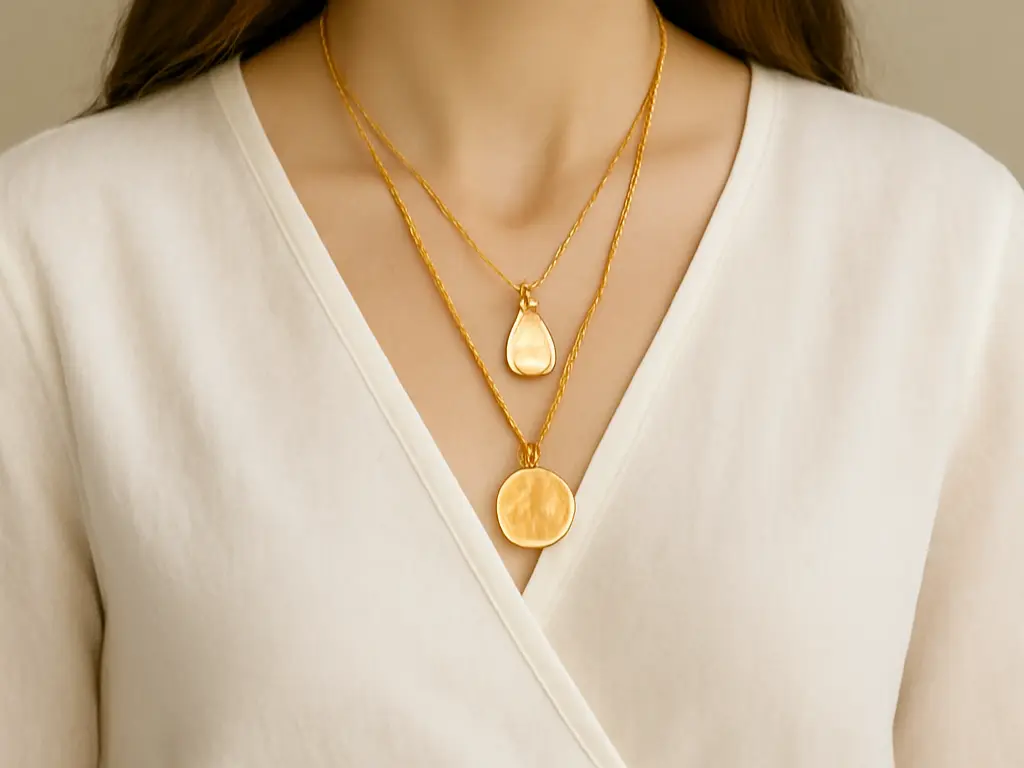 gold necklace design