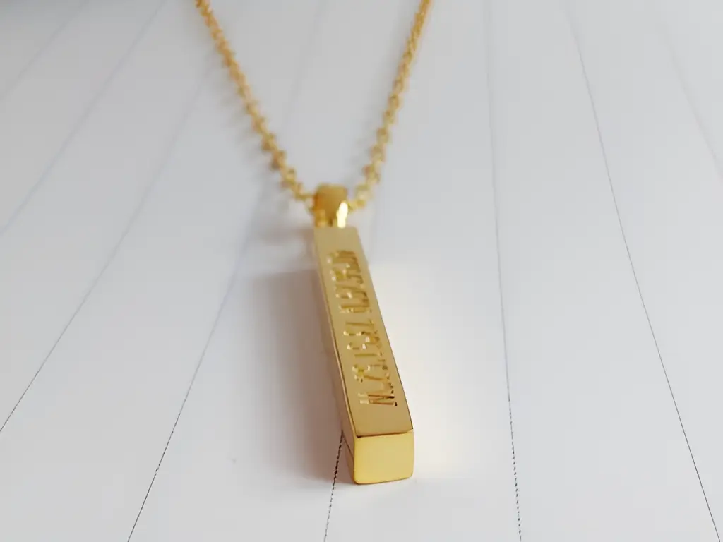Gold Bar Necklace